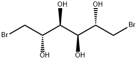 二溴甘露醇, 488-41-5, 结构式
