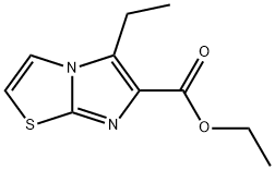 Imidazo[2,1-b]thiazole-6-carboxylic acid, 5-ethyl-, ethyl ester (9CI) Struktur