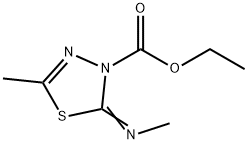 1,3,4-Thiadiazole-3(2H)-carboxylicacid,5-methyl-2-(methylimino)-,ethylester(9CI)|