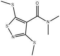 N,N-Dimethyl-3,5-bis(methylthio)-4-isothiazolecarboxamide 结构式