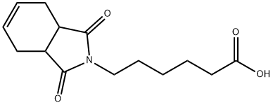 1,3,3a,4,7,7a-hexahydro-1,3-dioxo-2H-isoindole-2-hexanoic acid  Struktur