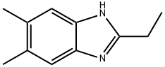 2-エチル-5,6-ジメチル-1H-ベンゾイミダゾール 化学構造式