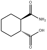 (R,R)-2-Carbamoylcyclohexanecarboxylic acid Structure