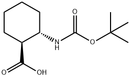 (1S,2S)-BOC-2-AMINOCYCLOHEXANE CARBOXYLIC ACID Structure