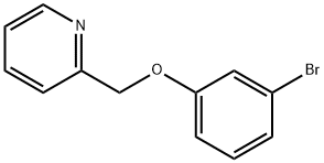 2-[(3-bromophenoxy)methyl]pyridine Structure