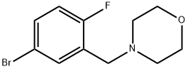 4-ブロモ-1-フルオロフェニル-2-(モルフェニルリノメチル)ベンゼン 化学構造式