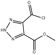2H-1,2,3-Triazole-4-carboxylic acid, 5-(chlorocarbonyl)-, methyl ester (9CI) Structure