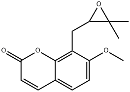 7-Methoxy-8-(3,3-dimethylglycidyl)-2H-1-benzopyran-2-one Structure