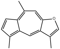 3,5,8-Trimethylazuleno[6,5-b]furan Struktur