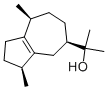 (3S,5S,8S)-1,2,3,4,5,6,7,8-オクタヒドロ-α,α,3,8-テトラメチル-5-アズレンメタノール 化学構造式