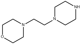 1-〔2-(モルホリン-4-イル)エチル〕ピペラジン 化学構造式