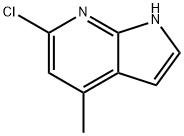 6-クロロ-4-メチル-1H-ピロロ[3,2-B]ピリジン 化学構造式