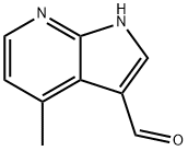 1H-Pyrrolo[2,3-b]pyridine-3-carboxaldehyde, 4-methyl- Struktur