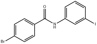 4-bromo-N-(3-iodophenyl)benzamide 化学構造式
