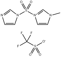 3-(咪唑-1-磺酰基)-1-甲基-3H-咪唑-1-三氟甲磺酸盐, 489471-57-0, 结构式