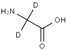 甘氨酸-2,2-D2, 4896-75-7, 结构式