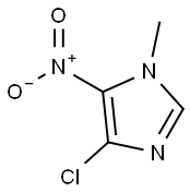 4-クロロ-1-メチル-5-ニトロ-1H-イミダゾール 化学構造式