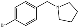 1-(4-ブロモベンジル)ピロリジン 化学構造式