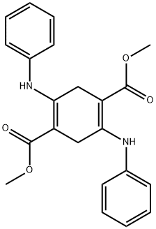 dimethyl 2,5-dianilinocyclohexa-1,4-diene-1,4-dicarboxylate Structure
