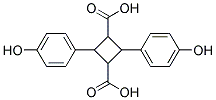 (1A,2A,3B,4B)-2,4-BIS(4-HYDROXYPHENYL)-1,3-CYCLOBUTANEDICARBOXYLIC ACID, 99 Struktur