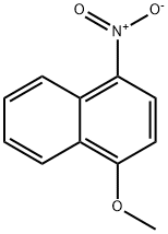 4-メトキシ-1-ニトロナフタレン 化学構造式