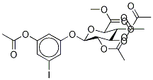 3-(Acetyloxy)-5-iodophenol-2’,3’,4’-tri-O-acetyl-β-D-glucuronide Methyl Ester Struktur