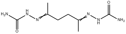 [5-(carbamoylhydrazinylidene)hexan-2-ylideneamino]urea Struktur