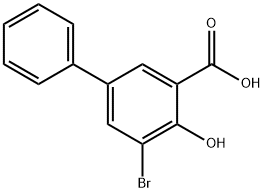 3-bromo-5-phenyl Salicylic Acid, 4906-68-7, 结构式