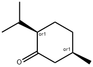 rel-2α*-イソプロピル-5α*-メチルシクロヘキサン-1-オン 化学構造式