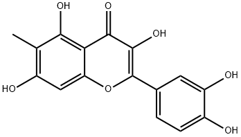 3,3',4',5,7-Pentahydroxy-6-methylflavone Struktur
