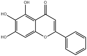 黄芩素 结构式