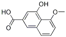 2-Naphthalenecarboxylic acid, 4-hydroxy-5-Methoxy- 结构式
