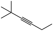 2,2-ジメチル-3-ヘキシン 化学構造式