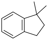 2,3-二氢-1,1-二甲基-1H-茚, 4912-92-9, 结构式