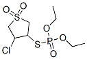 3-(Diethoxyphosphinylthio)-4-chlorothiolane 1,1-dioxide Structure