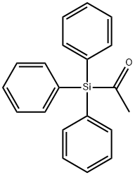 Acetyltriphenylsilane Struktur