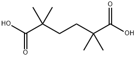 2,2,5,5-テトラメチルアジピン酸 化学構造式