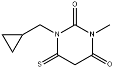 2,4(1H,3H)-Pyrimidinedione,  1-(cyclopropylmethyl)dihydro-3-methyl-6-thioxo- Structure