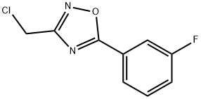 3-(氯甲基)-5-(3-氟苯基)-1,2,4-恶二唑, 491842-63-8, 结构式