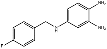 4-(4-Fluorobenzylamino)-1,2-phenylenediamine 化学構造式