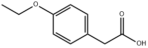 4-エトキシフェニル酢酸 化学構造式