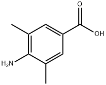 4-アミノ-3,5-ジメチル安息香酸 化学構造式