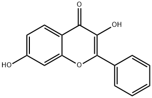 7-ヒドロキシフラボノール 化学構造式