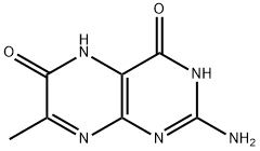 2-amino-1,5-dihydro-7-methylpteridine-4,6-dione Struktur
