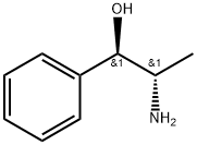 (1R,2S)-(-)-ノルエフェドリン 化学構造式