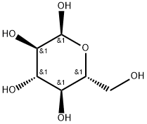 (2S)-2α,3α,4β,5α-テトラヒドロキシテトラヒドロ-2H-ピラン-6β-メタノール 化学構造式