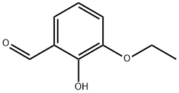 3-エトキシサリチルアルデヒド 化学構造式