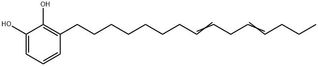 3-pentadeca-8,11-dienylbenzene-1,2-diol Structure