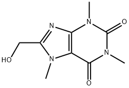 8-(hydroxymethyl)-1,3,7-trimethyl-purine-2,6-dione Structure