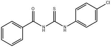 1-ベンゾイル-3-(4-クロロフェニル)チオ尿素 化学構造式